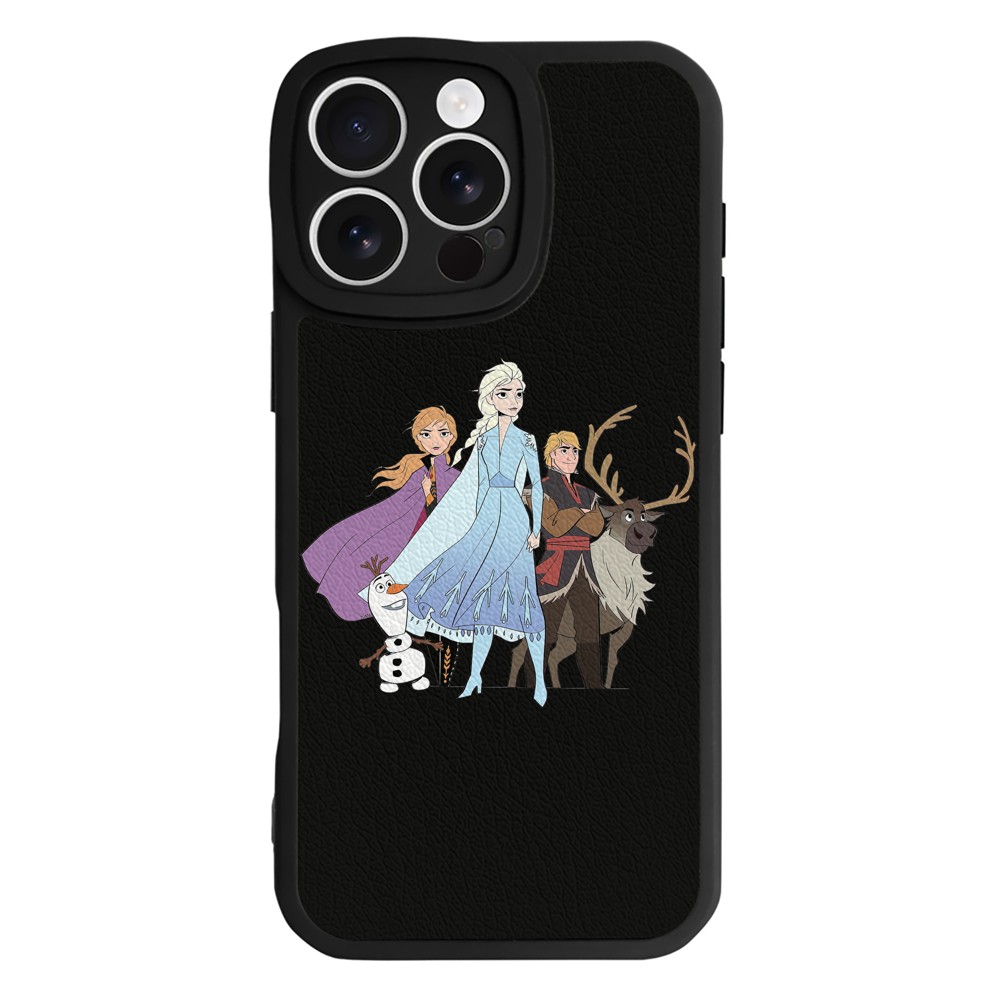 （画像用） アナと雪の女王 アンナ エルサ Frozen Anna Elsa 【iPhone 16シリーズ対応】シリコンスマホケース（レザー調） 材質：シリコン